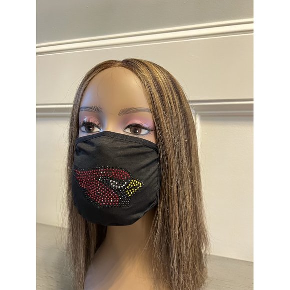 Arizona Cardinals Bling Rhinestone Face Mask - Picture 7 of 11